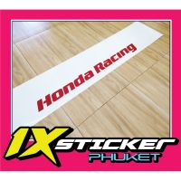 พร้อมส่ง โปรโมชั่น สติ๊กเกอร์คาดกระจกบังแดด Honda Racing พื้นขาว ตัวอักษรแดง ส่งทั่วประเทศ สติ ก เกอร์ ติด รถ สติ๊กเกอร์ ออฟ โร ด สติ ก เกอร์ ข้าง รถ กระบะ สติ ก เกอร์ ข้าง รถ สวย ๆ