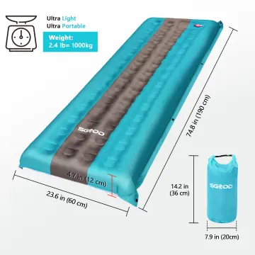 Sgodde inflatable sleeping top pad