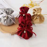 Small Velvet Pouch Gift Bags Jewelry Sack Drawstring Flannel 10x14cm 12pcsLot celet Earrings Wedding Candy Storage Packaging