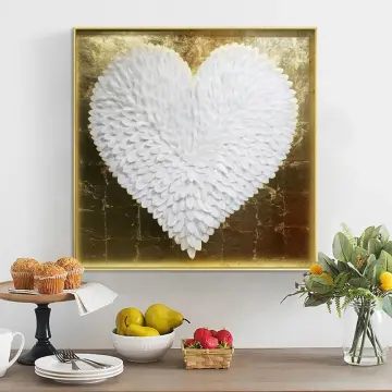 3D Effect Art Red Heart Love Canvas Prints Wall Art - Painting Canvas, Wall  Decor, Home Decor, Prints for Sale