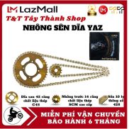 Nhông sên dĩa Yaz Exciter 135, màu vàng, thông số 42T-14T