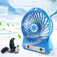 【hot】◐  1PCs Rechargeable Led Air Cooler Desk Usb Third Wind Battery Cooling Handheld