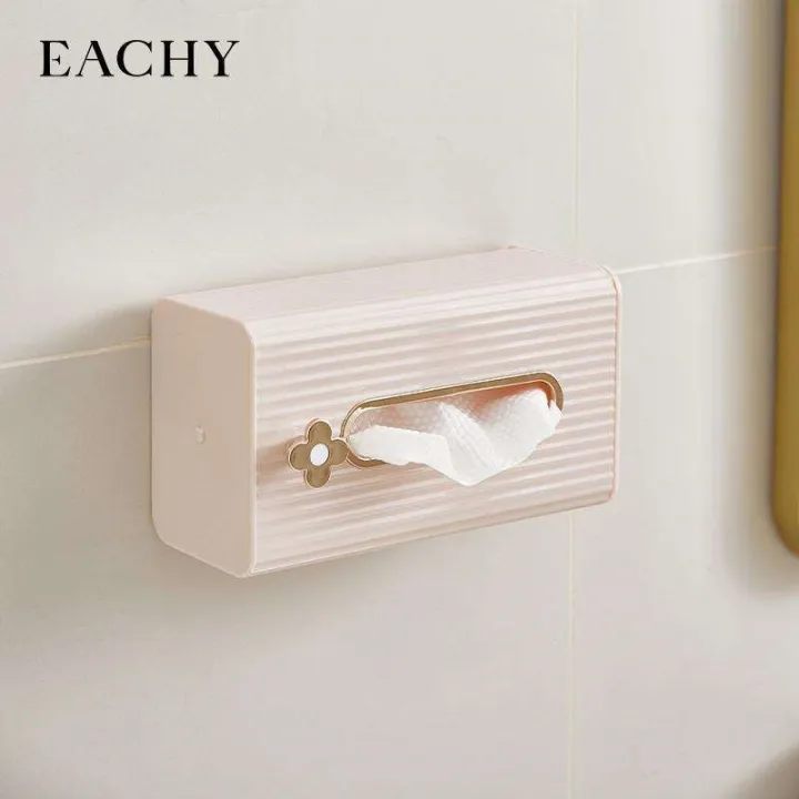 muji-high-end-face-towel-storage-box-wall-mounted-toilet-tissue-box-waterproof-no-puncture-toilet-paper-box-bathroom-light-luxury-and-high-end-original