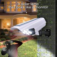 77 Led Solar Light Motion Sensor Security Dummy Camera Outdoor Flood Light Wireless Ip65 Waterproof Lamp 3 Mode For Home Garden Outdoor Lighting