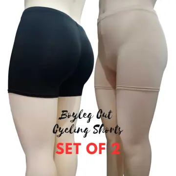 3PCS Boyleg & Cycling Hi-Quality for Ladies Black White Skin Tone Short Nude  Color Spandex Shorts Dailijia Inner Wear