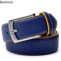 Bauhinia 100 110 120 130cm Luxury Leather Pin Buckle Belt Fashion Casual Two Layer Cowhide Mens Jeans Belt Belts