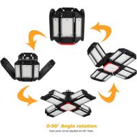 E2627180วัตต์ปรับ Deformable หลอดไฟ LED หลอดไฟเพดานอุตสาหกรรมแสงสำหรับโรงรถร้านค้าการจัดเก็บคลังสินค้าการประชุมเชิงปฏิบัติการห้อง