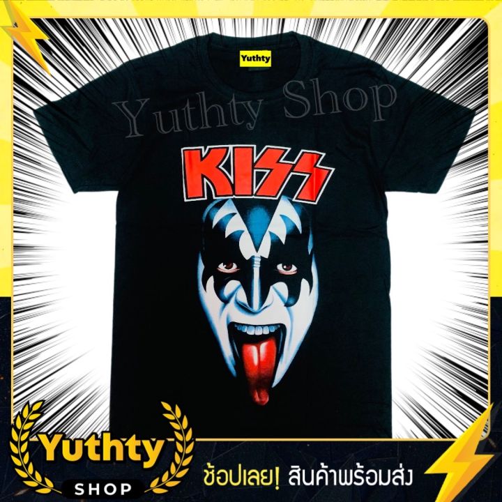 ใหม่-เสื้อวง-kiss-เสื้อยืดคอกลม-เสื้อวินเทจ-เสื้อแฟชั่น-เสื้อยืด-ไม่มีตะเข็บข้าง-ใส่ได้ทั้งชายและหญิง-เสื้อวินเทจ90-เสื้อวงวินเทจ90