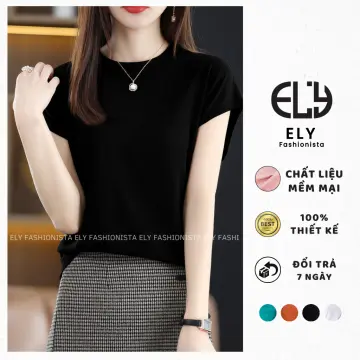 Áo Thun Nữ Form Rộng Tay Lỡ Co Cổ Giá Tốt T07/2023 | Mua Tại Lazada.Vn