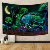 【cw】Fairytale Dreamy Mushroom Tapestry Psychedelic Car Bohemian Home Decor Witchcraft Hippie Kids Room Wall Tapestries Background ！