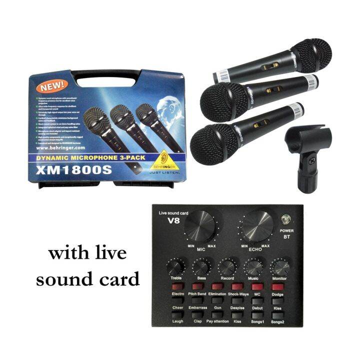 XM1800S Behringer 3-Pack Dynamic Microphone | Lazada PH