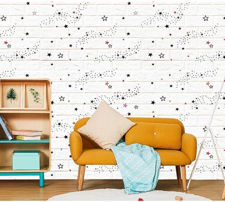 Wallpaper Room Design For Wall 3D Wallpaper Design For Wall 70X77 Sale  Wallpaper 3D Adhesive Waterproof Pe Foam 3D Wall Stickers Home Decor Living  Room Kids Bedroom Wall Decor Brick | Lazada