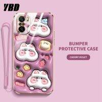 YBD เคส3Dมีวิสัยทัศน์ใหม่เคสคู่การ์ตูนน่ารัก Xiaomi Redmi POCO F3 K40 กรณีโทรศัพท์รูปแบบภาพเคลื่อนไหว