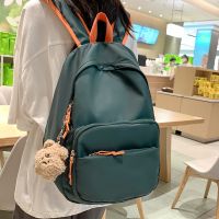 LASGO Winter simple bag womens new fashion Oxford cloth womens bag large-capacity schoolbag female college student backpack 【QYUE】