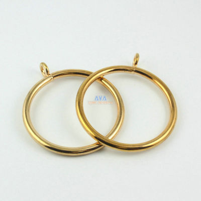 10 Pieces 55mm Gold Curtain Rings Curtain Sliding Hook Rings