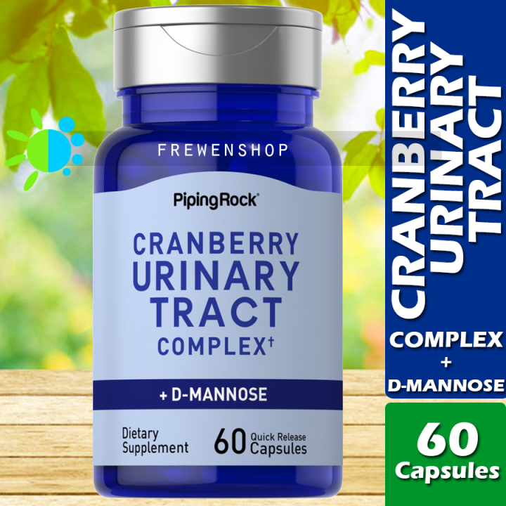 CRANBERRY URINARY TRACT COMPLEX 60 Capsules + D-Mannose Supplement ...