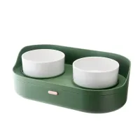 Splash-proof Kitten Feeding Dish Pet Cat Bowl Practical Can Put Snack To Protect The Cervical Spine Feeder Dog Food Storage Bowl