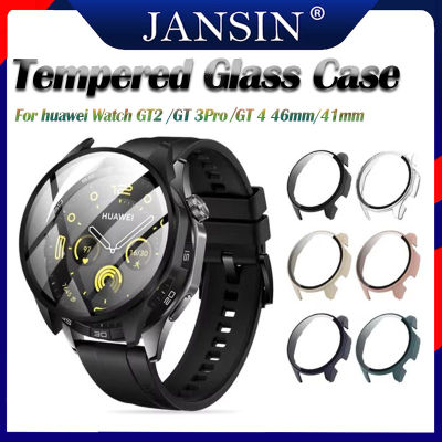 New Full Cover Tempered Glass Cover เคส For Huawei Watch GT 4 41mm 46mm เคสป้องกันหน้าจอ For Huawei Watch GT 3 Pro GT2 46mm Case