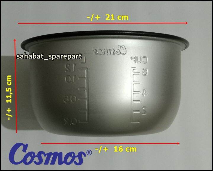 PANCI TEFLON RICE COOKER COSMOS 1.2 LITER / CRJ1803 ORIGINAL Lazada