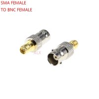 2PCS SMA FEMALE PLUG TO BNC FEMALE jack RF adapter Radio Antenna CONNECTOR sma female to bnc female CONVERTER