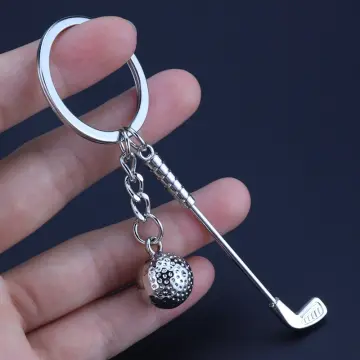 Mini Golf Club & Ball Charm Keychain For Golf Fans Gifts Bag