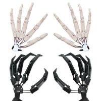 X4YC Halloween Ghost Claw Props Knuckle Ball for Halloween Claw Gloves Costume Party Props Wearable Extension Gloves Claws Hands