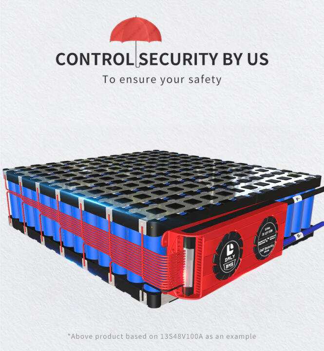 daly-3-7v-18650-batt-7s-24v-bms-nmc-li-ion-bms-80a-100a-120a-150a-200a-250a-pcb-bms-balance-พอร์ตทั่วไปพร้อมพัดลม