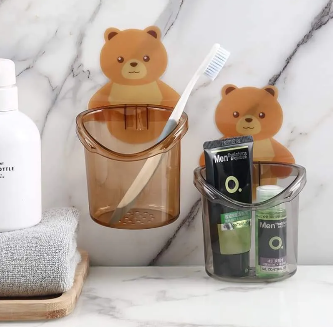 YMS Toothbrush Holder Cup Drain Cup Storage WallMounted Toothbrush