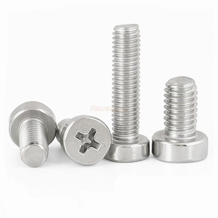 10-50x-m2-5-m3-m4-m5-304-a2-70-stainless-steel-gb822-phillips-cheese-head-screw-cross-thin-low-short-cap-round-column-head-bolt