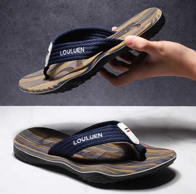 Han edition tide antiskid herringbone slippers men in the summer of 2022 the new season to wear outside pinches personality man cool outdoor slippers