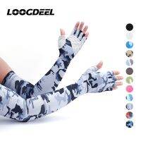 【CC】 LOOGDEE Cycling Arm Sleeve Protection Sleeves Men Cold Breathability Anti-UV Outdoor