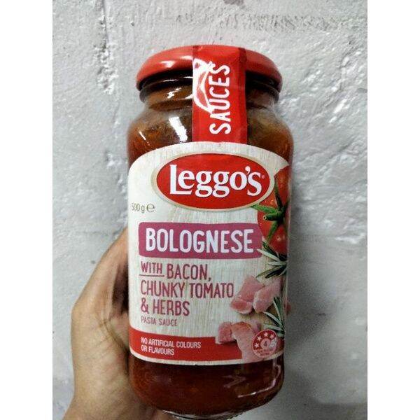 new-arrival-leggos-bolognese-with-bacon-chunky-tomato-amp-herbs-ซอส-พาสต้า-ผสมเบคอน-และ-สมุนไพร-เลกโกส์-500-กรัม-ราคาโดน