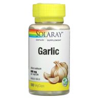 Solaray, Organically Grown Garlic, 600 mg, 100 VegCaps