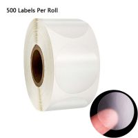 2022 New 500pcs/roll Round Transparent Stickers Stamp Envelopes Cards Wedding Invitations Lable Stickers Labels