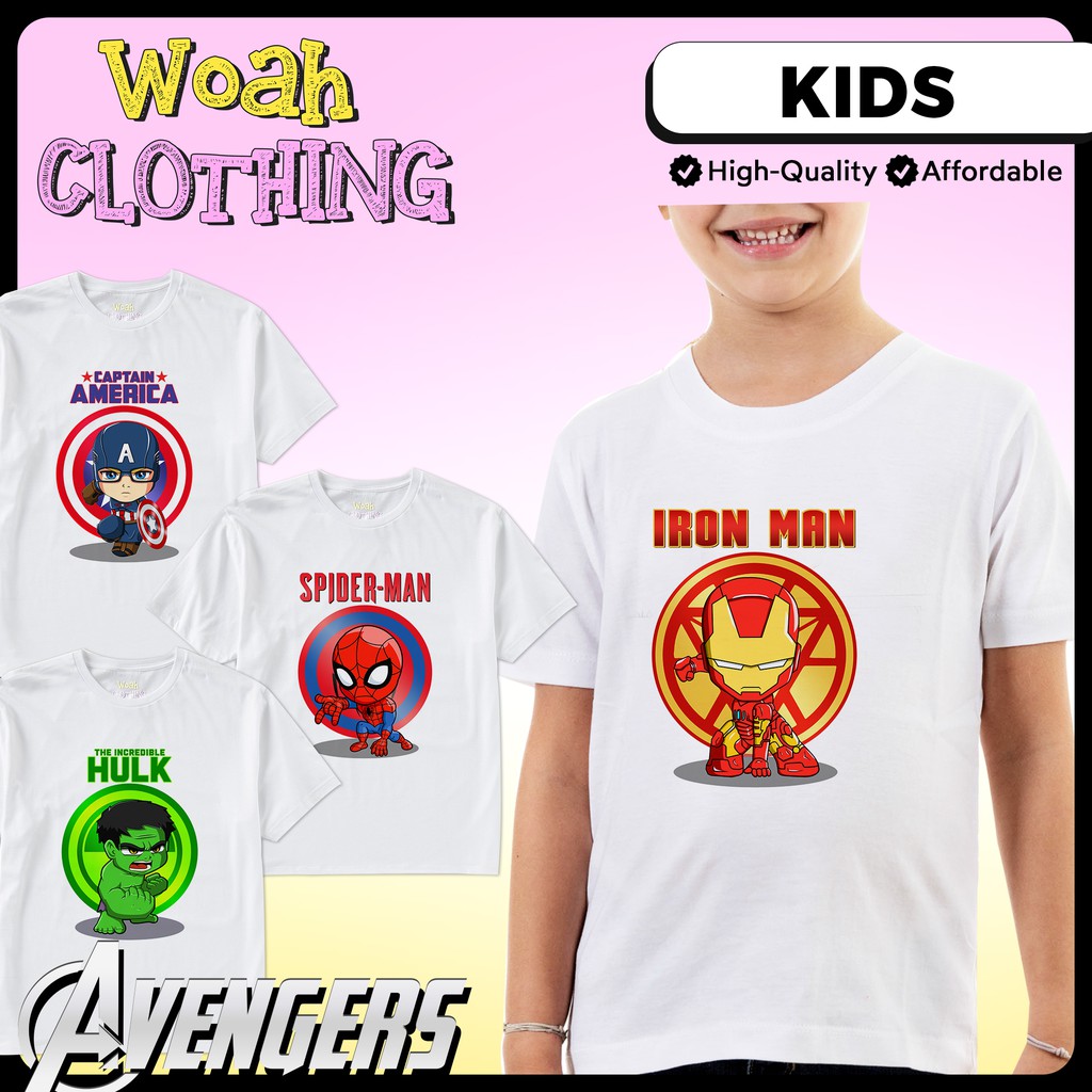 Iron Man Avenger Super Héros Enfants Garçon T-shirt à manches courtes SUMMER Cool Tops Custom 