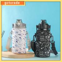 GOTORADE กีฬานอกสถานที่ อุปกรณ์ตั้งแคมป์กีฬา สำหรับ1300/1700ml พร้อมสายรัด ถ้วยแขนเสื้อ ปลอกถ้วยสุญญากาศ เคสขวดน้ำ ฝาครอบขวดน้ำ