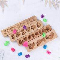 Mode Shop Wooden Baking Mold Printing Cake Snack Tool Chocolate Gumpaste Mold Decoration Tool Handmade Decoration