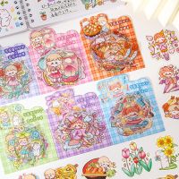 24 pack/lot Kawaii Girl Stickers Cute Scrapbooking DIY Diary Decorative Sealing Sticker Album Stick Label Stickers Labels