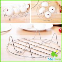 MetMe ขาตะแกรงสแตนเลส อุปกรณ์เสริม สำหรับหม้อทอดไร้น้ำมัน ขาตั้งสแตนเลส Single layer steaming rack