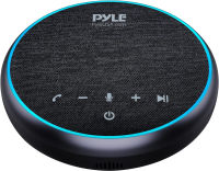 Pyle Conference Speaker Bluetooth Speakerphone - Multipurpose Conference &amp; Streaming Speaker, Noise Canceling Swiss Immersive Crisp Voice Pickup for Office, Travel, Home, w/USB-C, Aux Cables - PSCN42