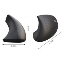 Wireless Mouse Vertical Laptop Mouse Adjustable Bluetooth-compatible V3 0 Portable Computer Accessory Gray