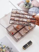 Jewelry Storage Box Earrings Hand Jewelry Ear Stud Necklace More than Partitioned and Portable Box Large Capacity Dustproof