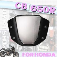 กระจกหน้ารถยนต์สำหรับฮอนด้า CB650R CB 650R Cb650r Cb 650R 2019-22แผ่นบังแดดหน้ารถหน้าจอด้านหน้ารถจักรยานยนต์ที่เบนทางลมกีฬา