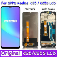 6.5 "; Original สำหรับ realme C25 LCD RMX3193จอแสดงผล Touch Panel Digitizer สำหรับ RealmeC25S LCD กรอบ r. MX3195ดิสเพลย์