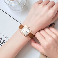 Womens watch light luxury niche womens model students simple temperament high-end sense compact square waterproof womens watch fashion watch 【JYUE】