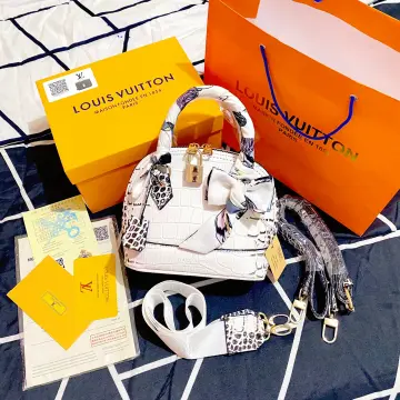 TAS IMPORT SLEMPANG LV ALMA DAMIER MINI FREE BOX & PAPERBAG - Putih di Dc  Coll | Tokopedia