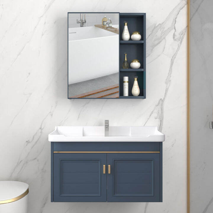 Bathroom combination suit Ceramic washbasin Space aluminum