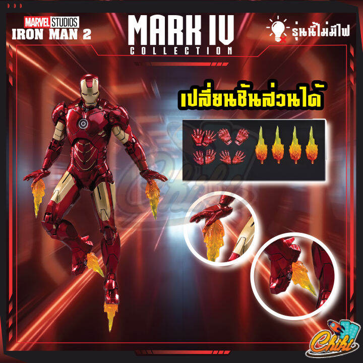 พร้อมส่ง-โมเดล-ไอรอนแมน-model-iron-man-mark-iv-วัสดุ-pvc-figure-ฟิกเกอร์พีวีซี-สูง-18-ซม-งานดีสวยมาก-ราคาถูก