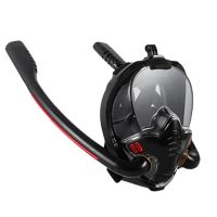 Snorkeling Mask Double Tube Silicone Diving Mask Adult Swimming Mask Diving Goggles Underwater Breathing Mask Goggles