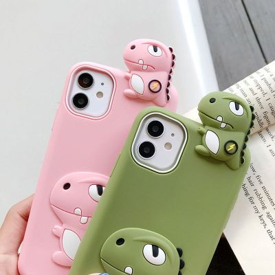 N013 Silicone 🦕เคสไดโนเสาร์ เคสกันกระแทกเคสซิลิโคน เคสไอโฟนสำหรับ iphone6G-7G/SE2020-6plus-7plus-X/Xs-Xr-Xsmax iphone11-11Pro-11ProMax